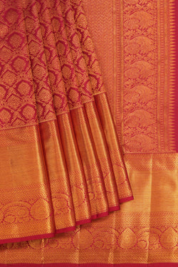 Image of Kanchipattu Brocade Pink Saree