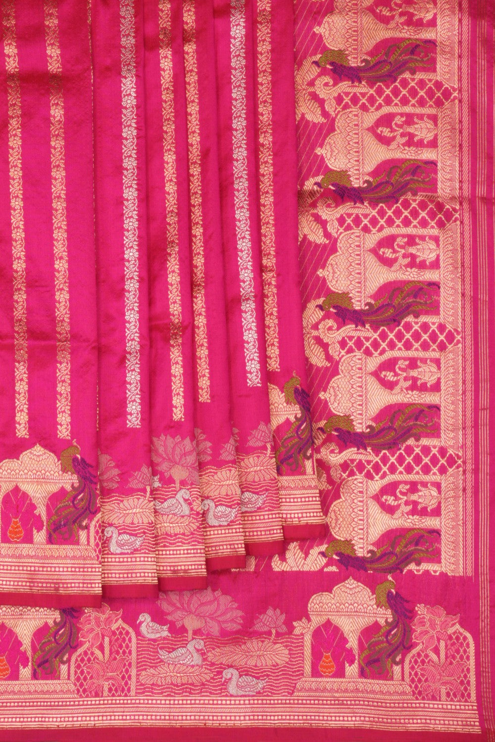 Banarasi Katan Silk Pink Saree