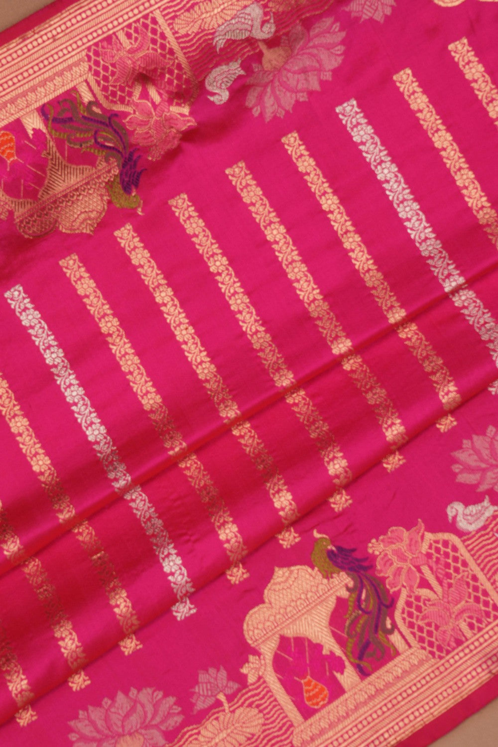 Banarasi Katan Silk Pink Saree