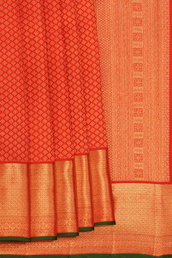 Image of Kanchipattu Brocade Red Saree