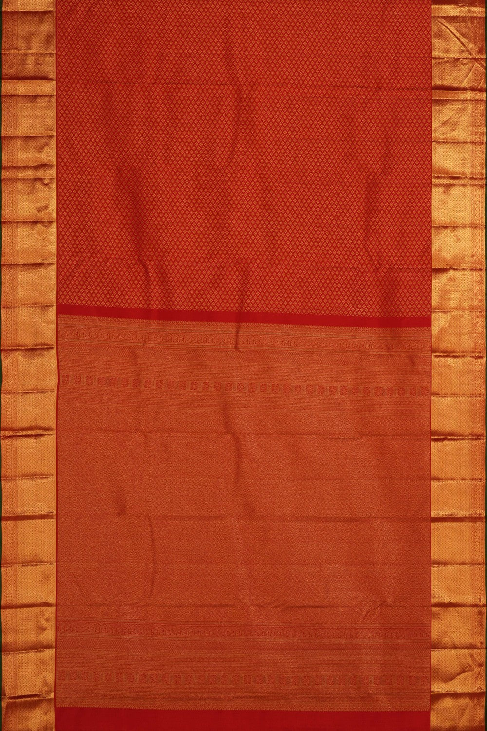 Kanchipattu Brocade Red Saree