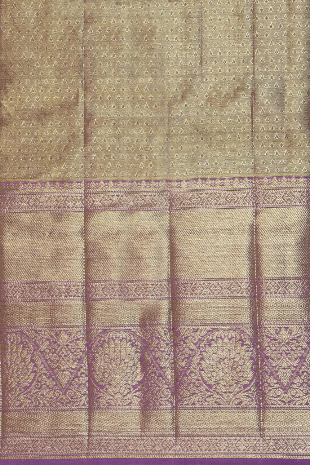 Kanchipattu Tissue Brocade Green Saree