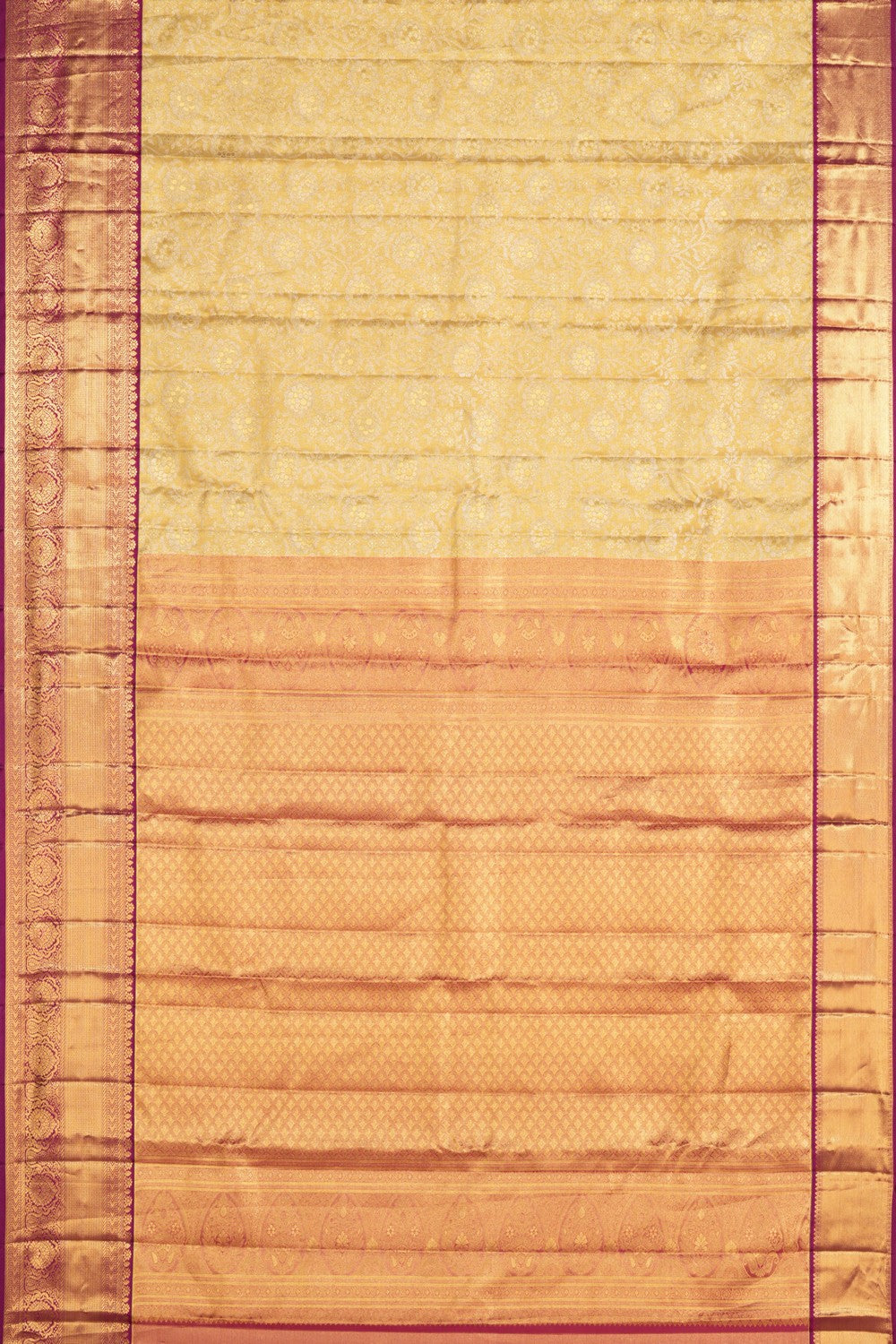 Kanchipattu Brocade Gold Saree