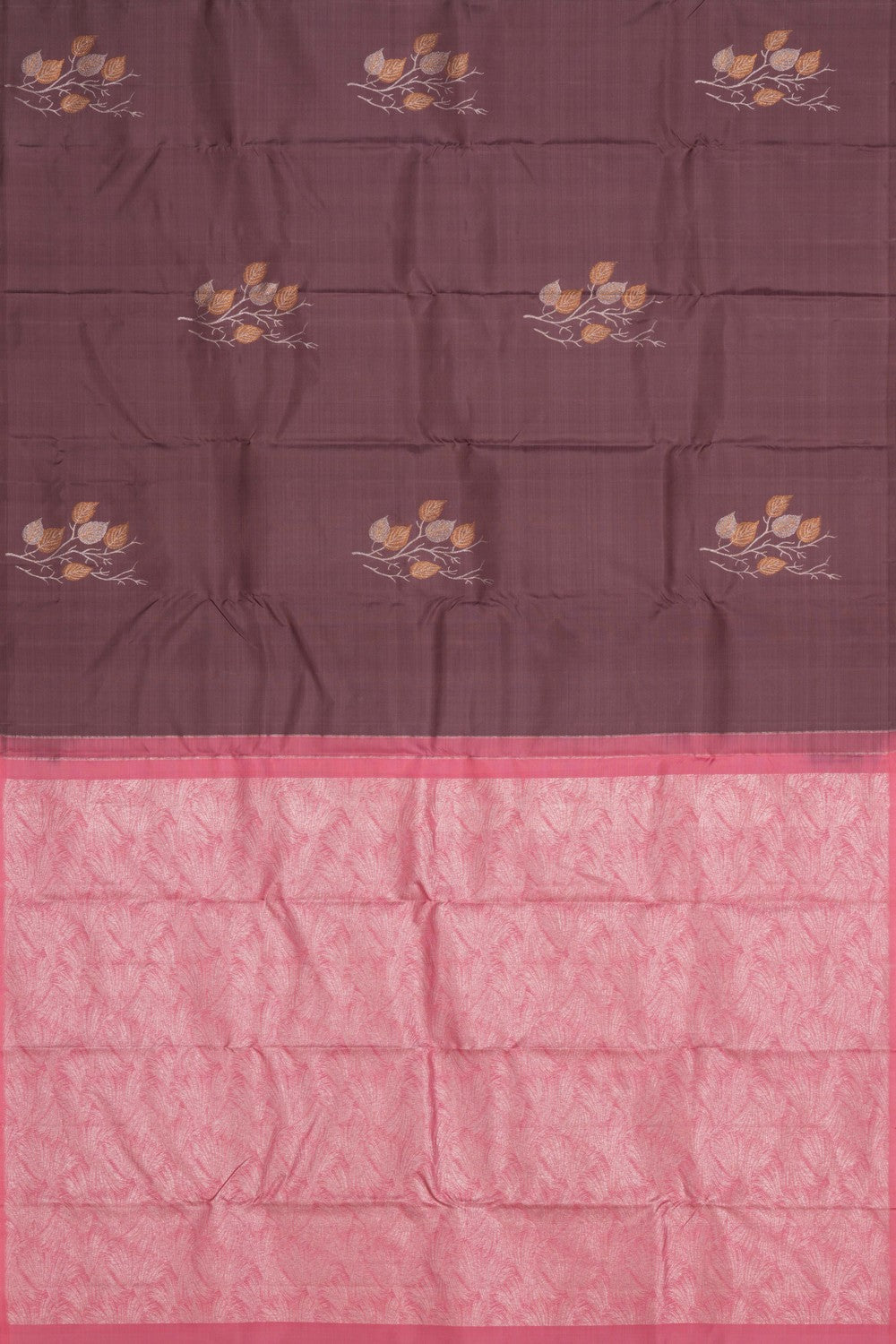 Kanchipattu Brown Saree