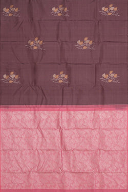 Image of Kanchipattu Brown Saree