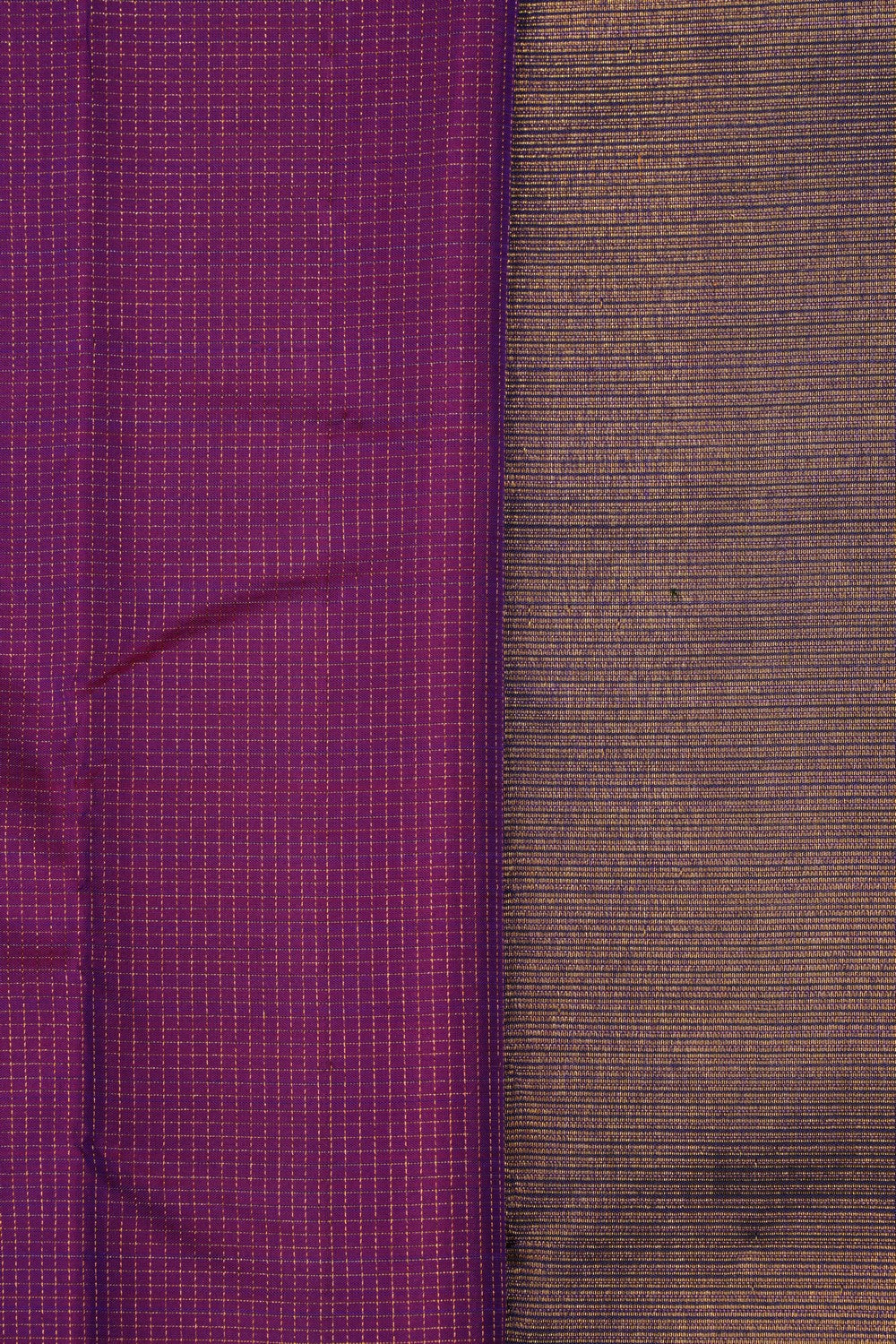 Kanchipattu Kattam Purple Saree