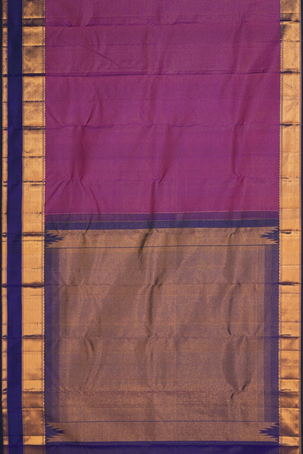 Kanchipattu Kattam Purple Saree