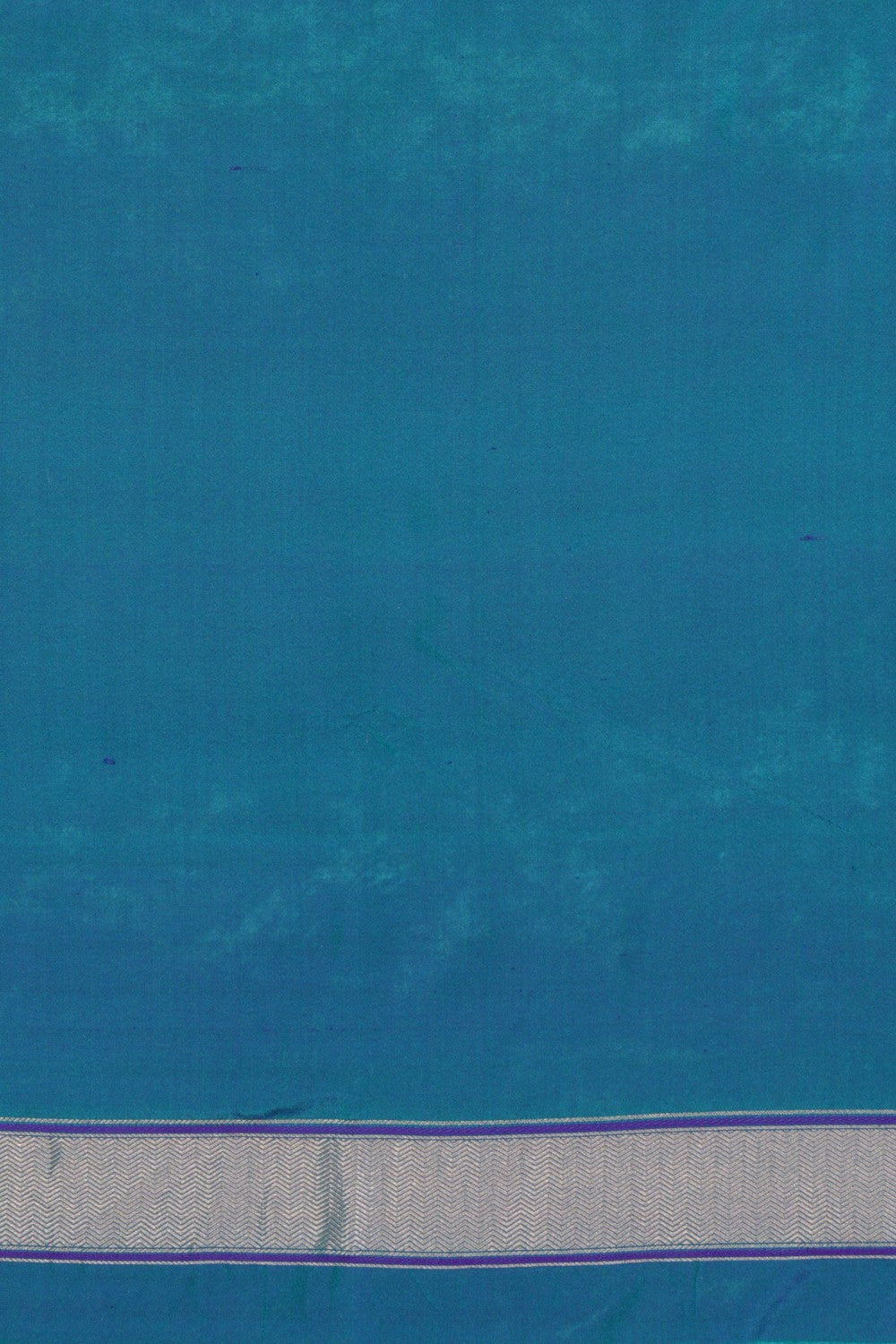 Image of Banarasi Katan Silk Unstitched Blue Suit (3 Pcs Set)