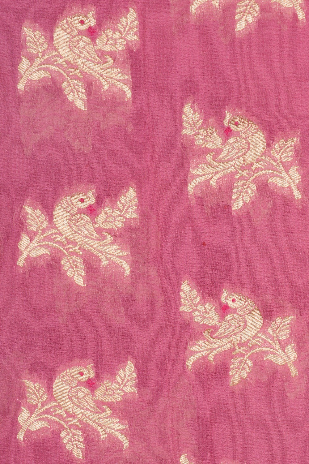 Banarasi-Chiffon Lotus Pink Saree