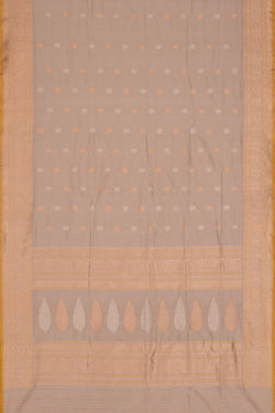 Image of Banarasi Katan Silk Grey Saree