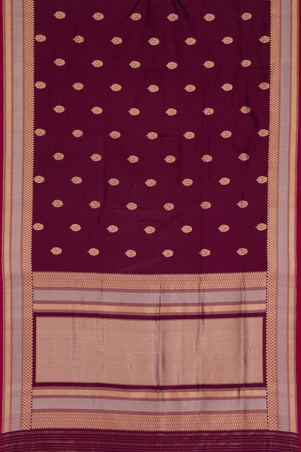 Banarasi Katan Silk Violet Saree