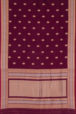 Image of Banarasi Katan Silk Violet Saree