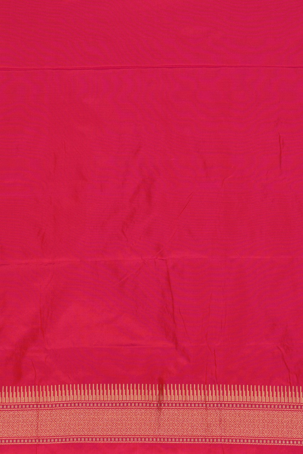 Image of Banarasi Katan Silk Fuchsia-Pink Saree