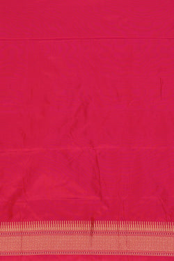 Image of Banarasi Katan Silk Fuchsia-Pink Saree