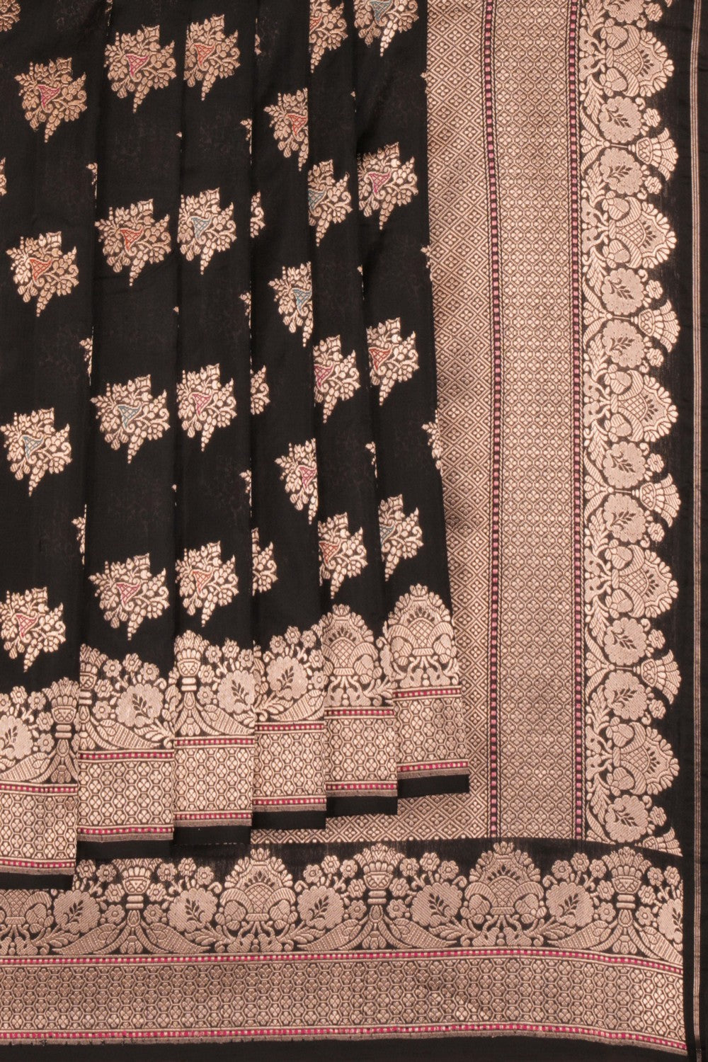 Banarasi Katan Silk Black Saree