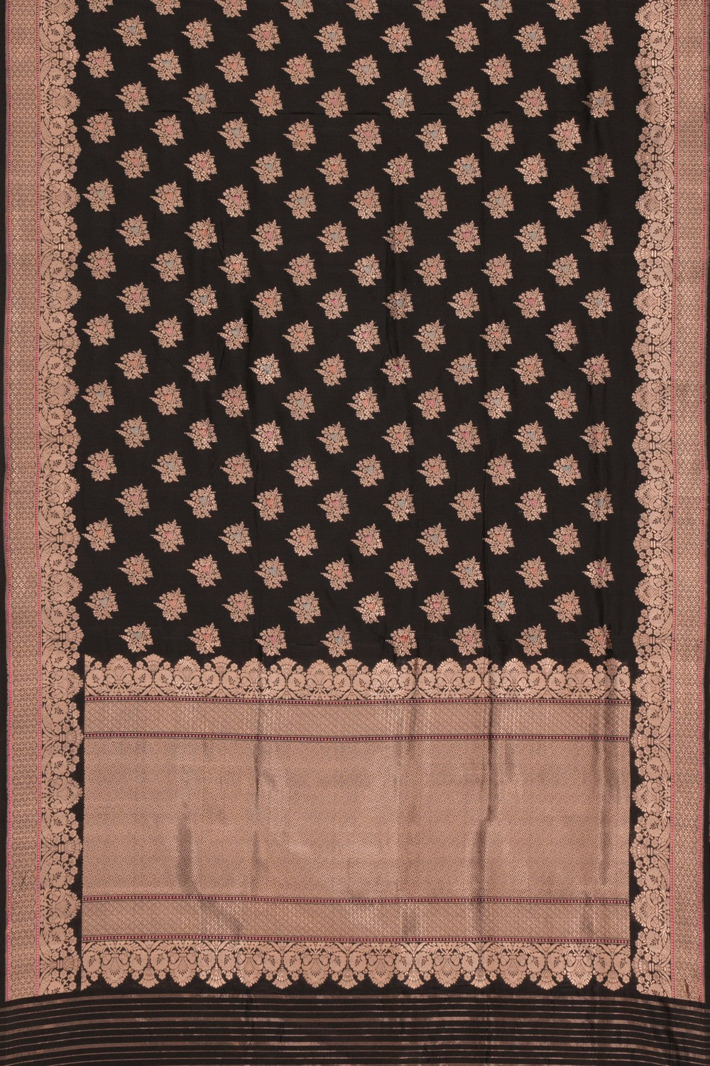 Banarasi Katan Silk Black Saree