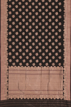 Image of Banarasi Katan Silk Black Saree