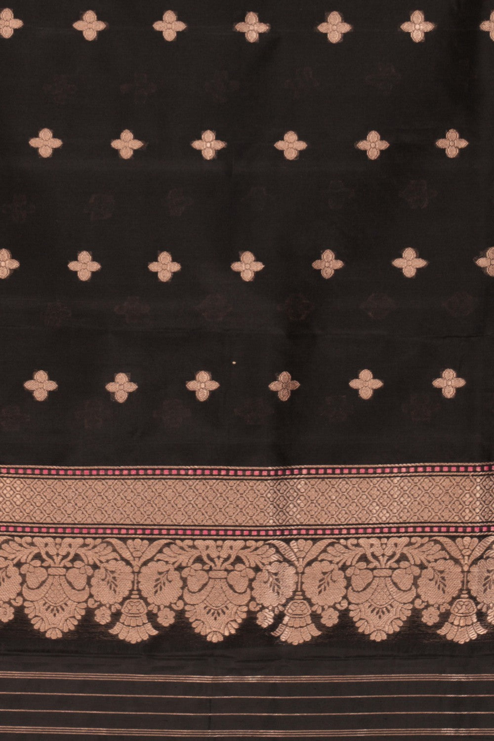 Banarasi Katan Silk Black Saree