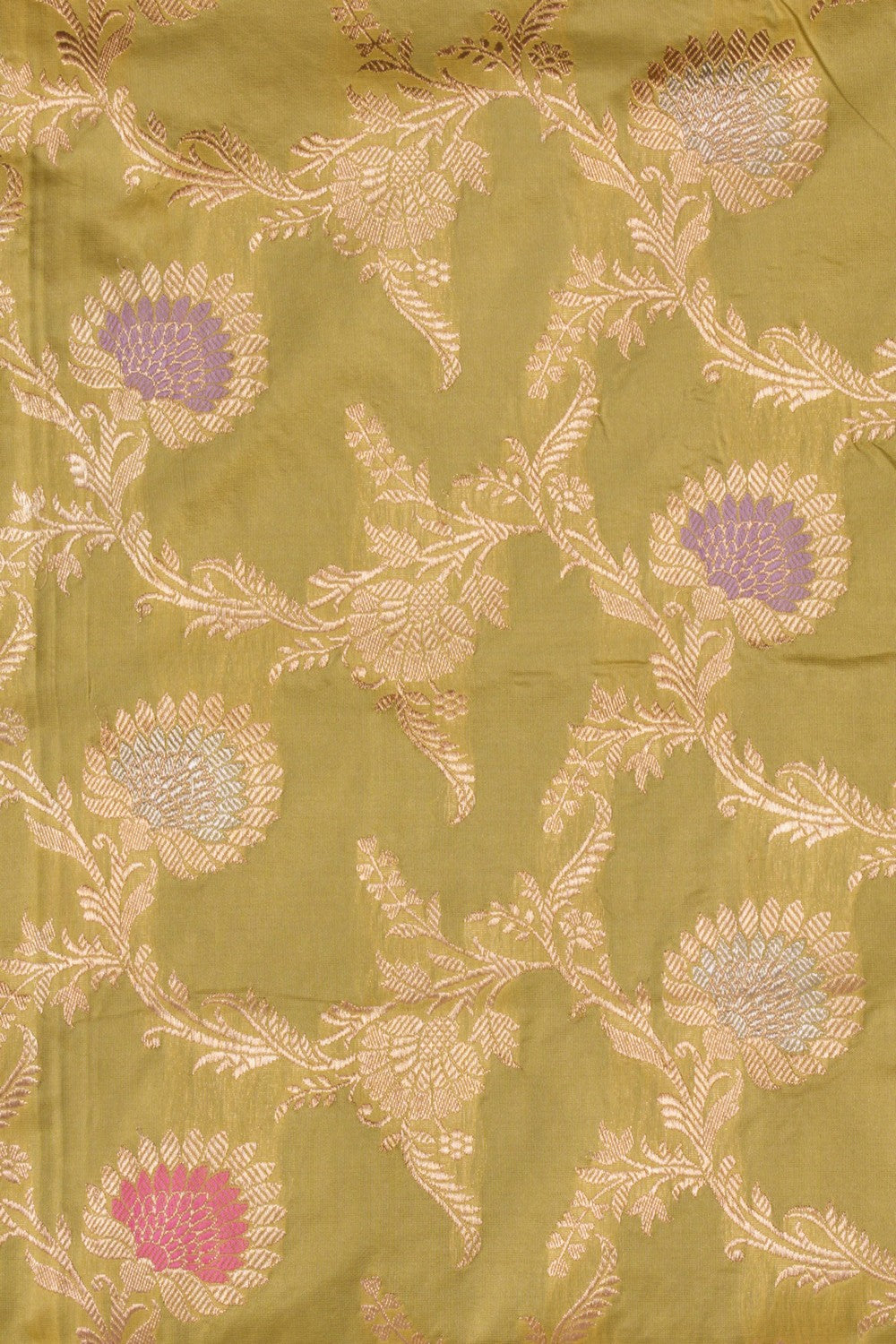 Banarasi Katan Silk Sage Green Saree