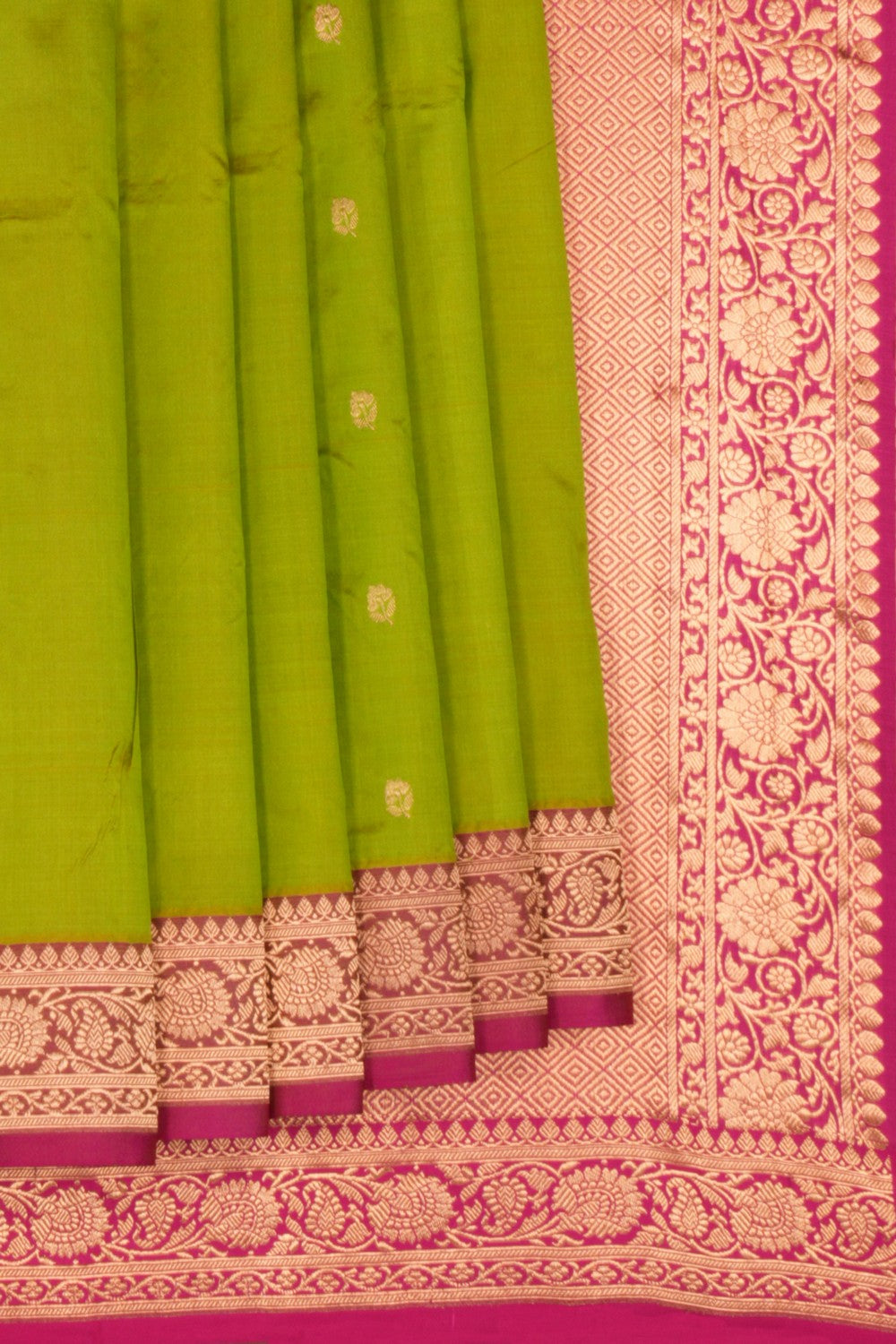 Banarasi Katan Silk Green Saree