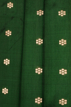 Image of Banarasi Silk Green Saree