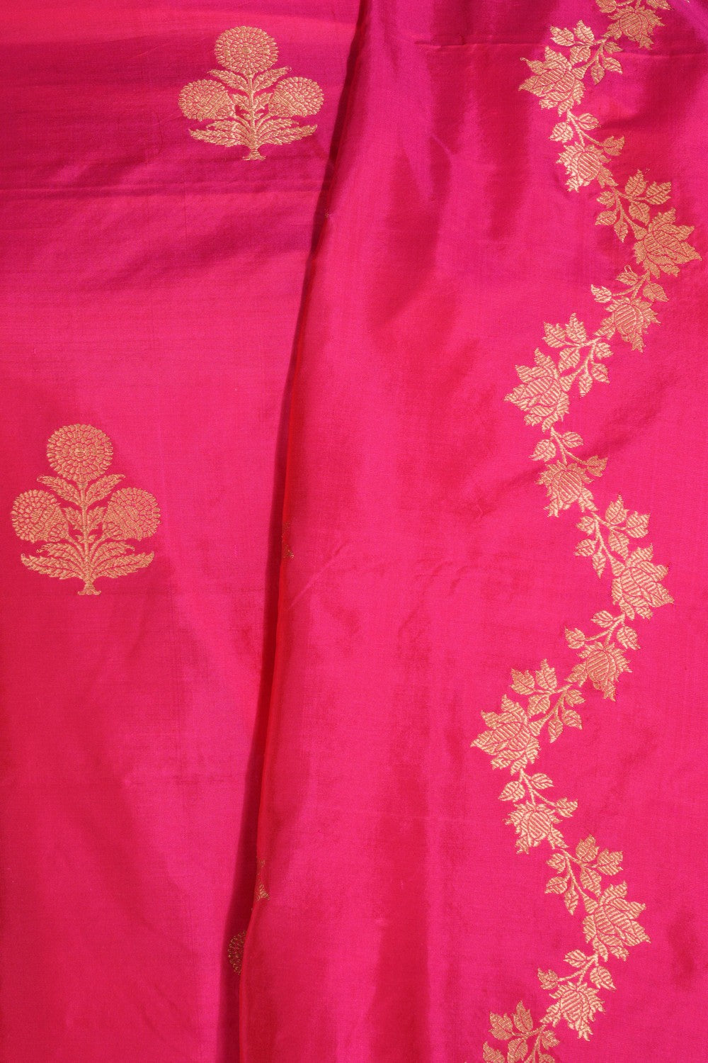 Banarasi Silk Unstitched Suit With Dupatta (3 Pcs Set)