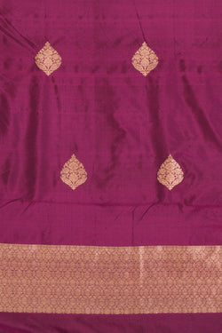 Image of Banarasi Silk Unstitched Suit With Dupatta (3 Pcs Set)