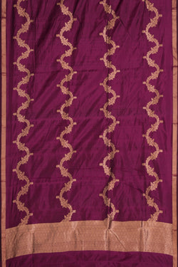 Image of Banarasi Silk Unstitched Suit With Dupatta (3 Pcs Set)