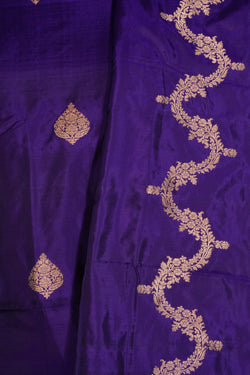 Image of Banarasi Silk Unstitched Suit With Dupatta (3 Pcs Set)