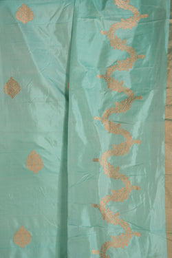 Image of Banarasi Silk Unstitched Suit With Dupatta (3 Pcs Set)