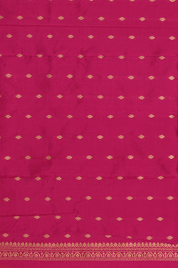 Image of Banarasi Silk Fuchsia-Pink Saree