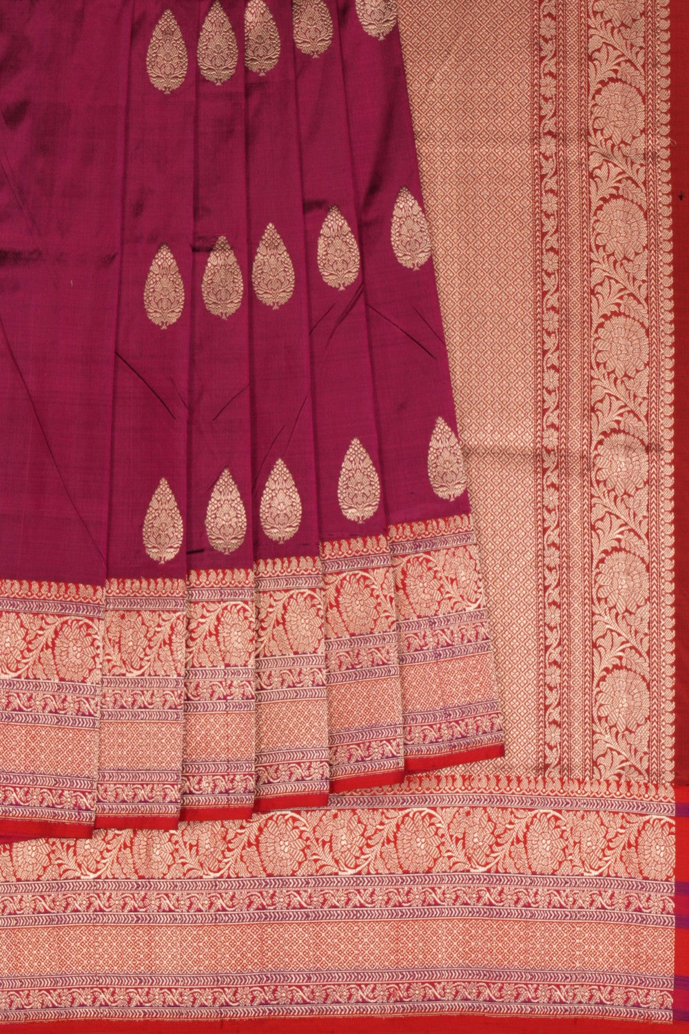 Banarasi Silk Violet Saree