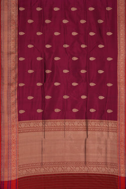 Image of Banarasi Silk Violet Saree