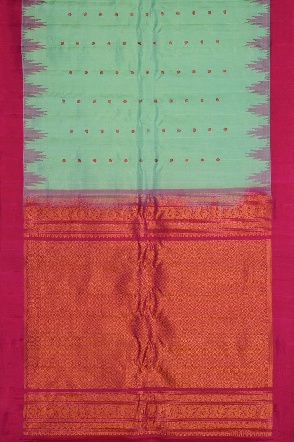 Gadwal Silk Sea Green Saree