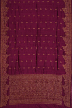 Image of Banarasi Dupion Silk Violet Saree