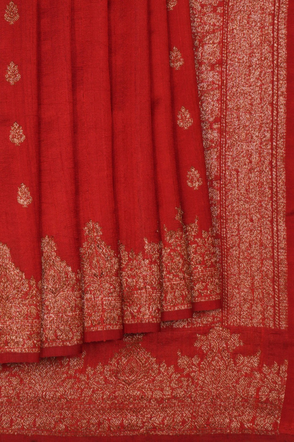 Banarasi Dupion Silk Red Saree