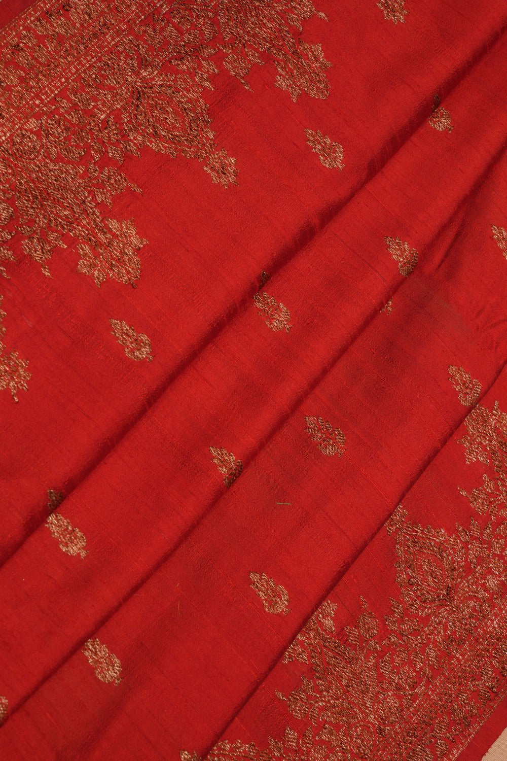 Banarasi Dupion Silk Red Saree