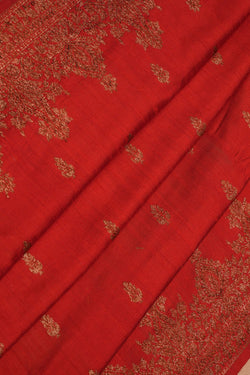 Image of Banarasi Dupion Silk Red Saree