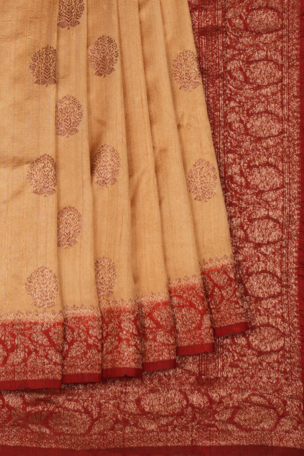 Banarasi Dupion Silk Beige Saree