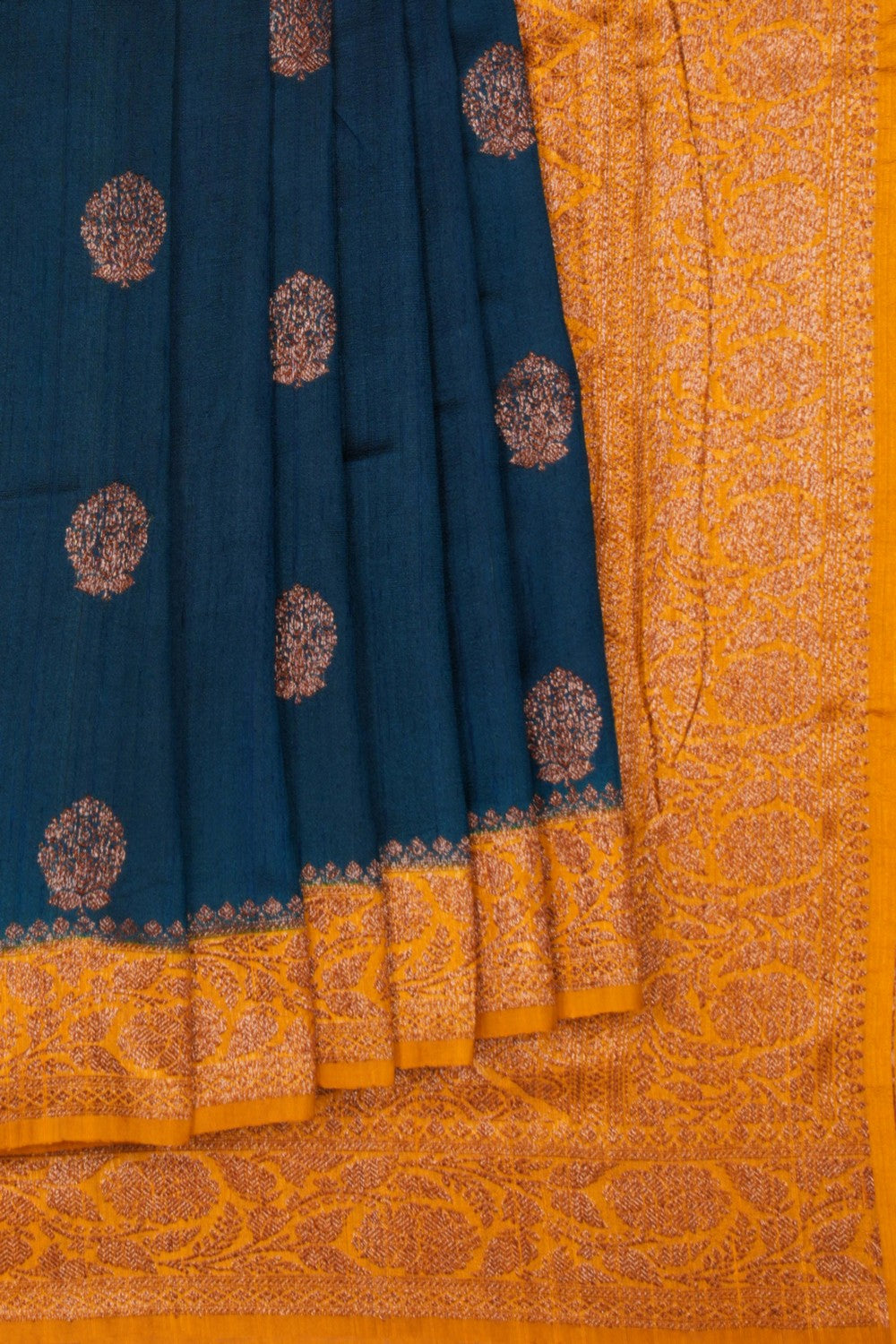 Banarasi Dupion Silk Blue Saree