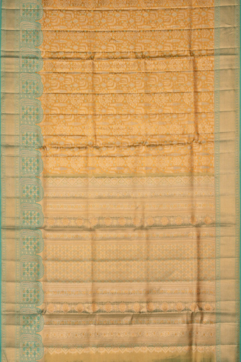 Kanchipattu Gold Tissue Brocade Saree