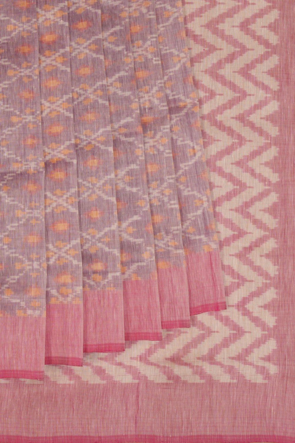 Pochampaly Ikat Linen Saree