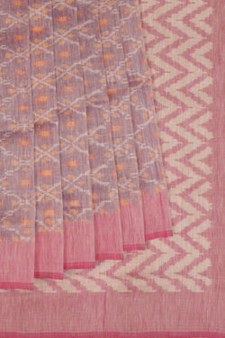 Image of Pochampaly Ikat Linen Saree