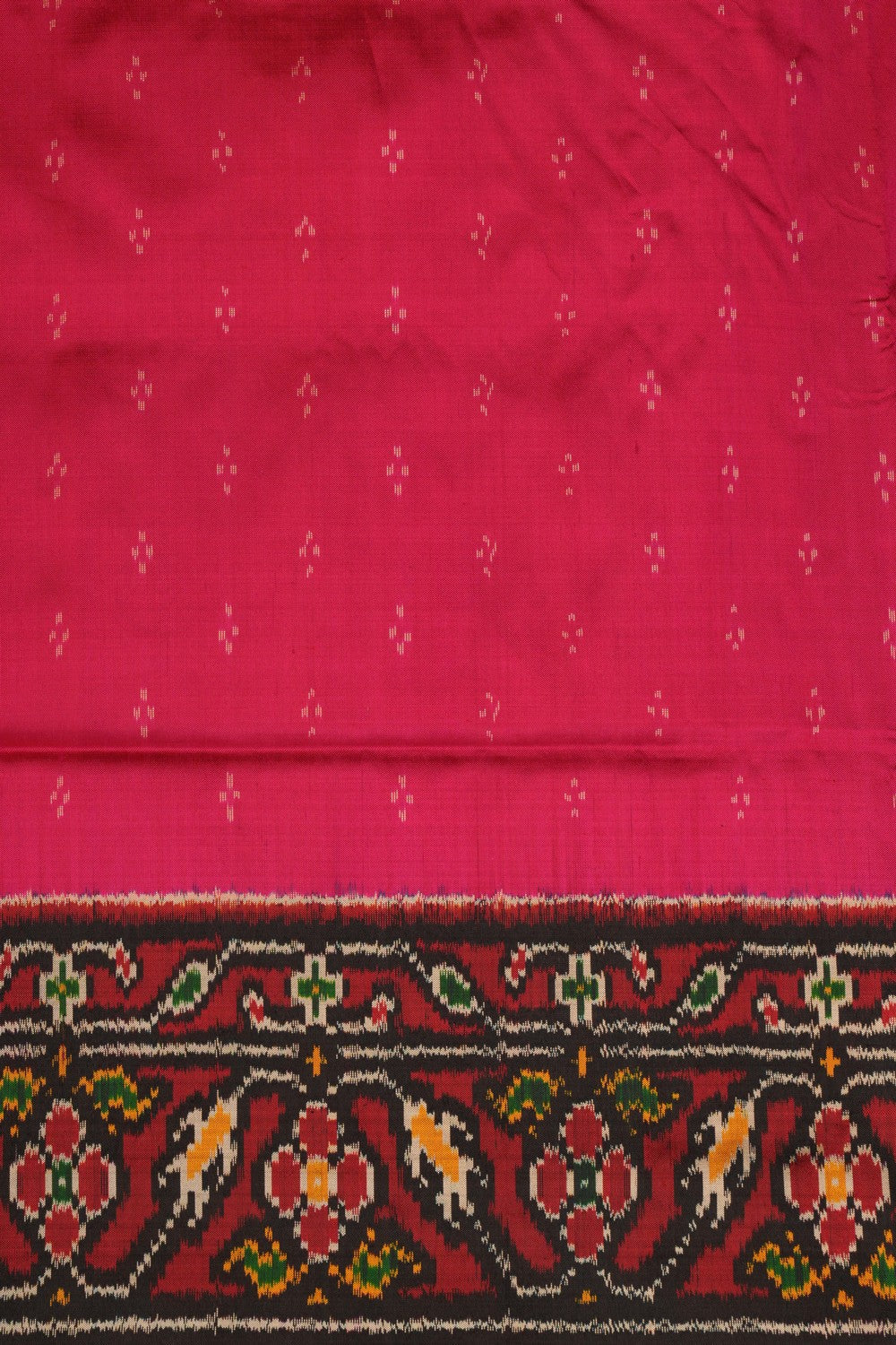 Pochampally Ikat Silk Pink Saree