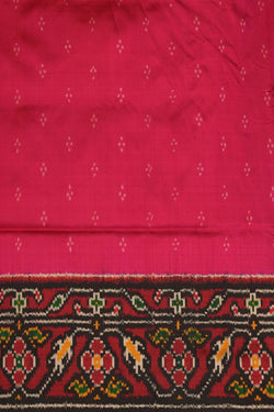 Image of Pochampally Ikat Silk Pink Saree