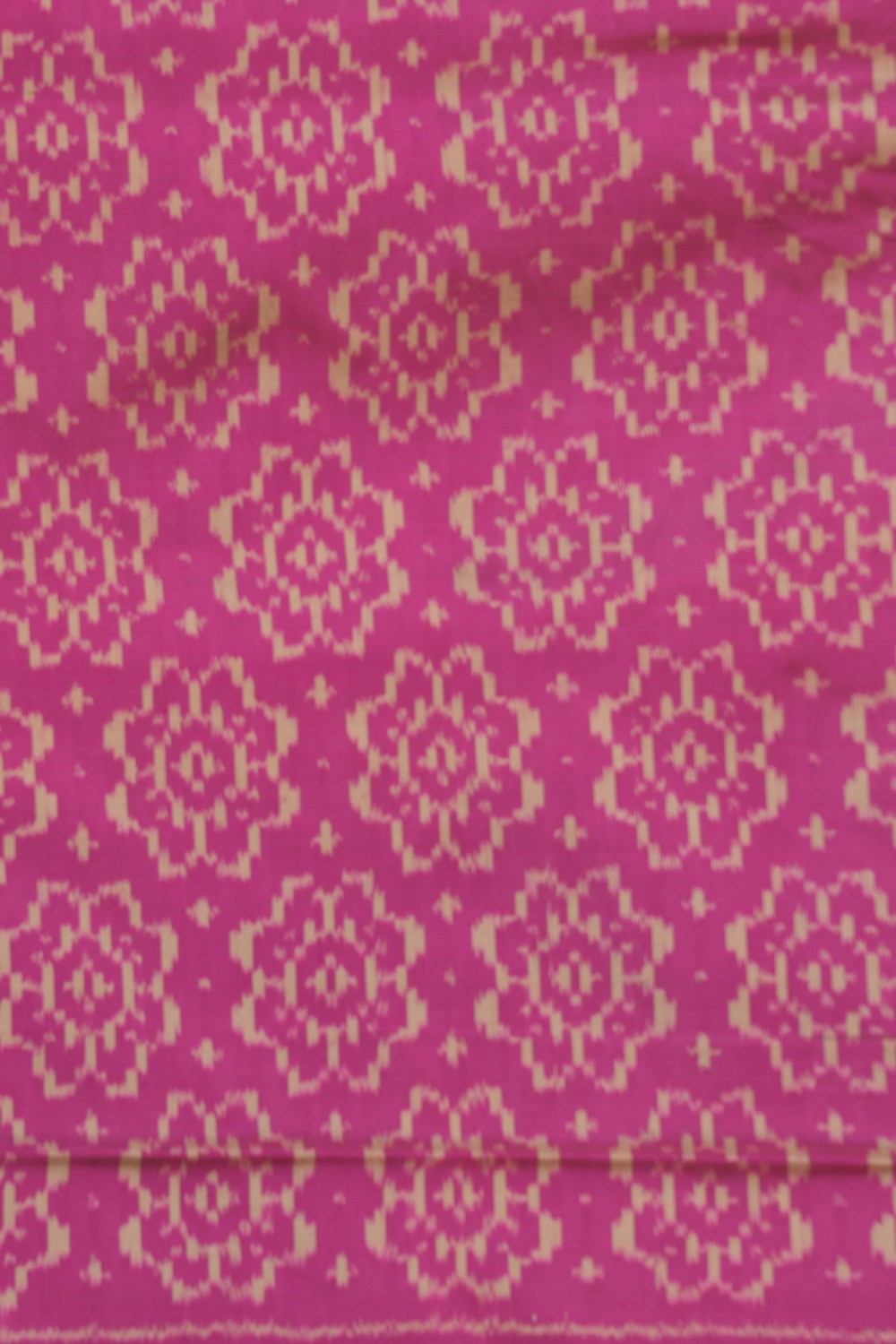 Pochampally Ikat Silk Pink Saree