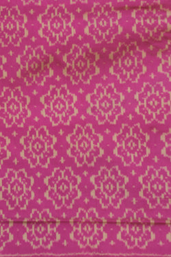 Image of Pochampally Ikat Silk Pink Saree