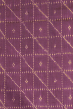 Image of Pochampally Ikat Silk Purple Saree