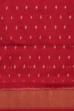 Image of Pochampally Ikat Silk Pink Saree