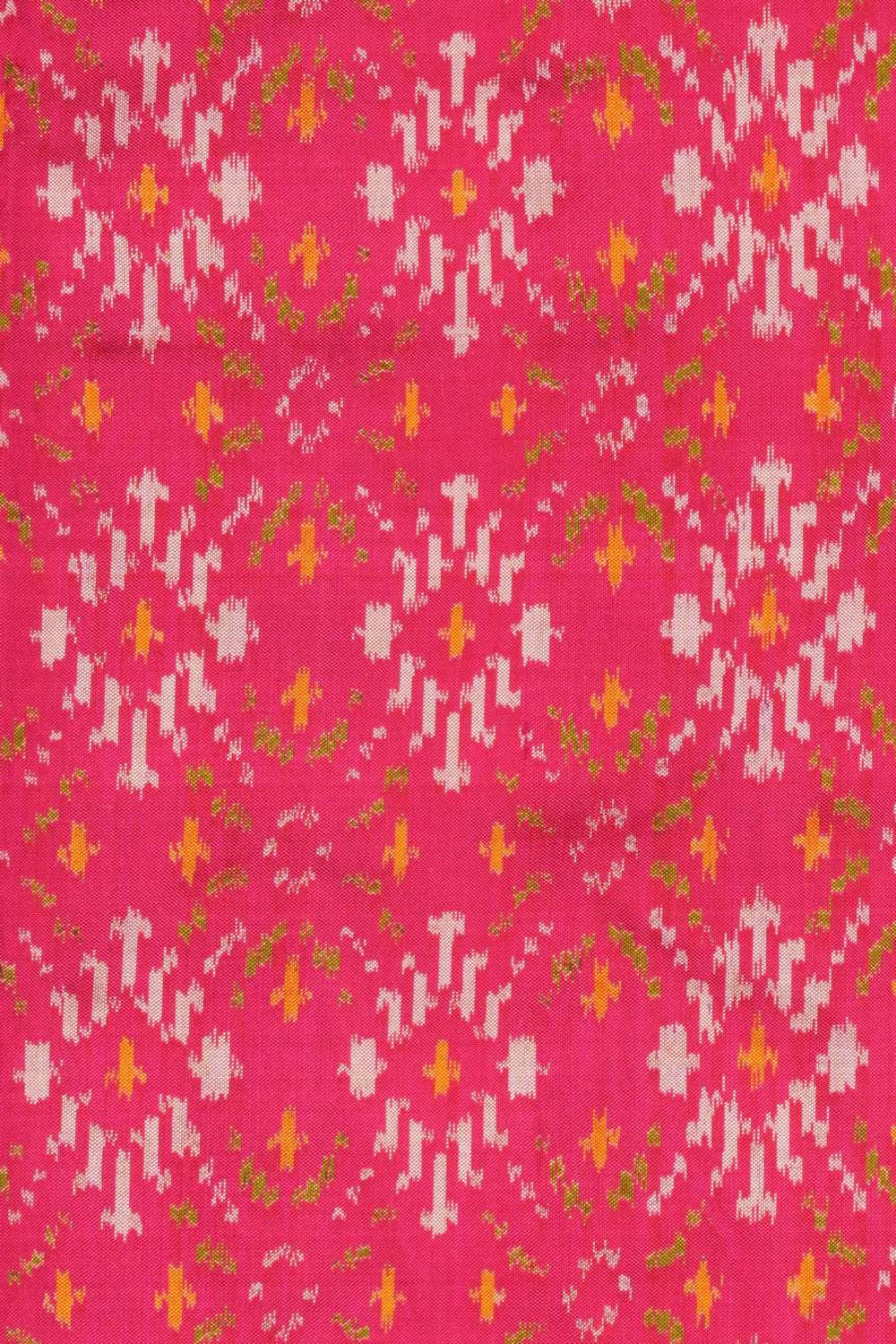 Pochampally Ikat Silk Pink Saree